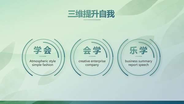 绿色清新春天春季旅游电子相册PPT
