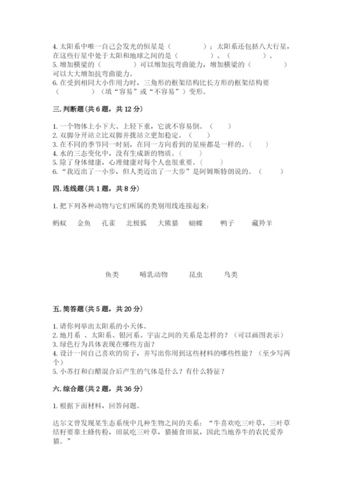 教科版六年级下册科学期末测试卷精品【有一套】.docx