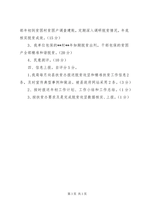 县环保局脱贫攻坚工作自查报告.docx