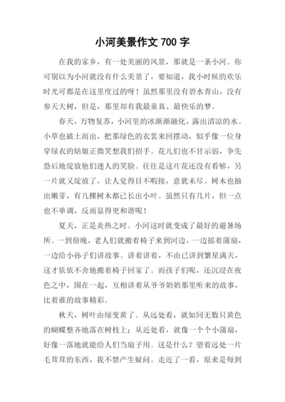 小河美景作文700字.docx