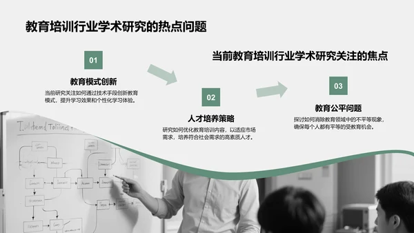 绿色商务风学术研究背景与方法汇报PPT模板