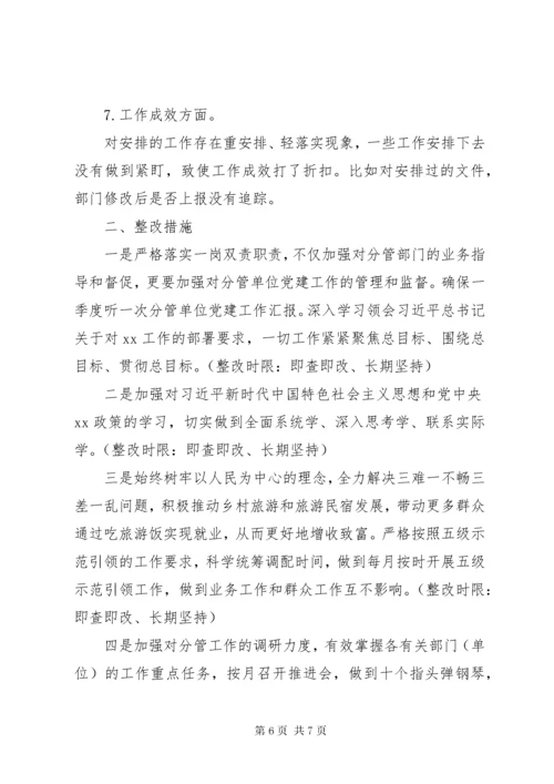 党员领导干部主题教育问题清单及整改措施篇.docx