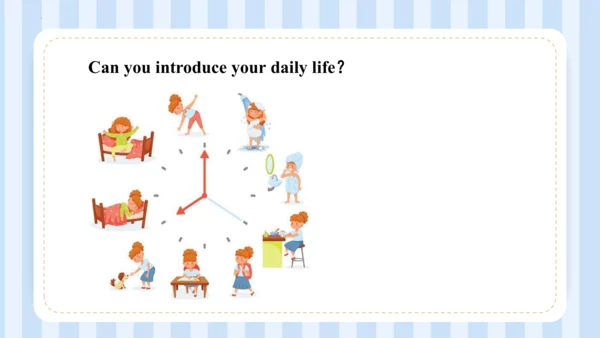 Unit 1 I go to school at 8:00. Lesson 1 - Lesson 2
