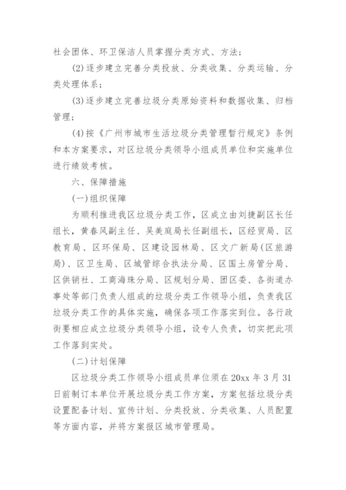 社区生活垃圾分类工作计划.docx