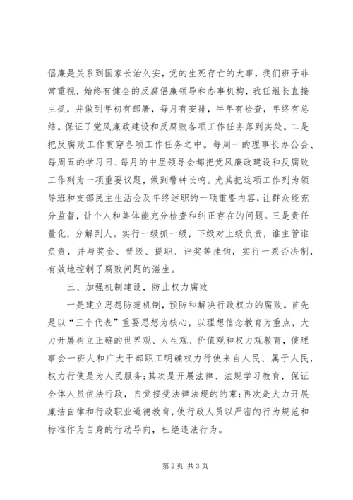 注重落实廉政党风建设的自查报告范文.docx