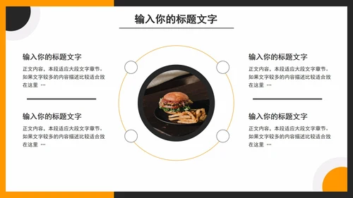 汉堡市场营销PPT模板