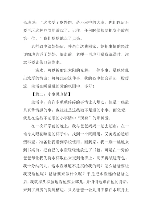 小事见真情作文700字.docx