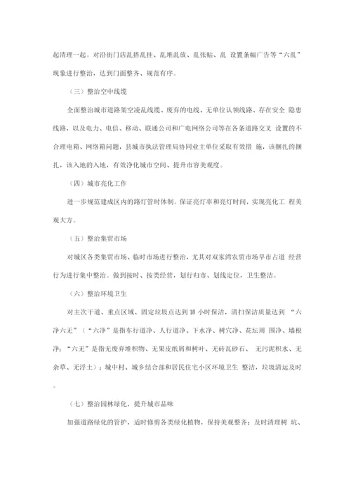 全县城市管理执法集中整治工作方案.docx