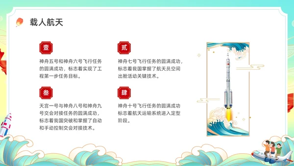 彩色水彩国潮国庆主题班会PPT国庆节