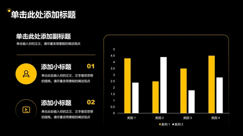 黄色简约商务风新品发布会通用PPT演示模板