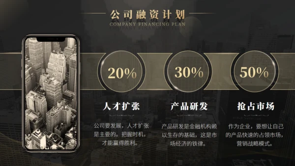 商业项目计划书云雾城市通用PPT模板