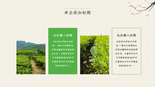 茶叶茶艺茶道春茶绿茶农村旅游茶园茶文化ppt
