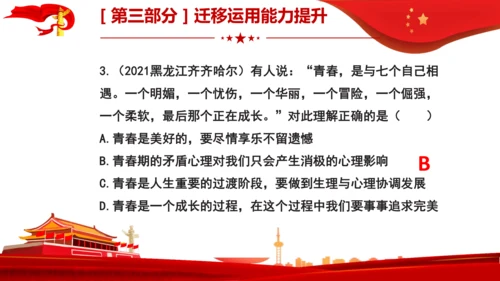 第1课  青春的邀约   复习课件