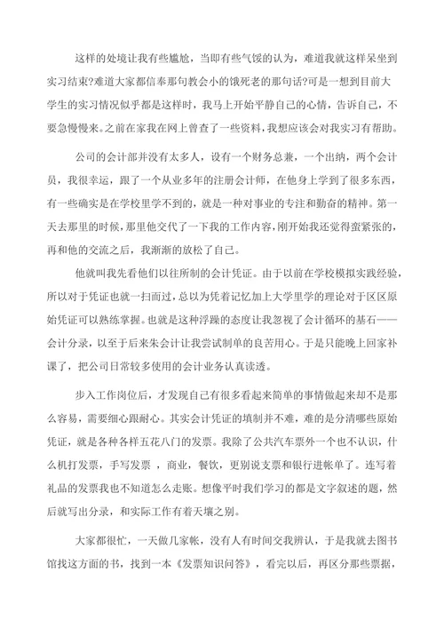 税务局会计实习报告