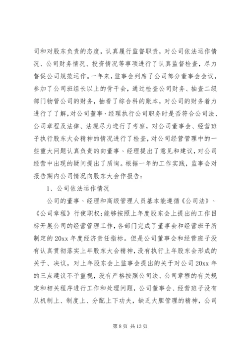 学校监事会工作报告范文20XX年.docx