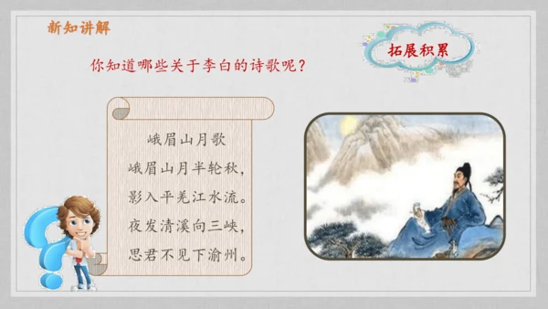 17课《古诗三首》《望天门山》《饮湖上初晴后雨》   课件