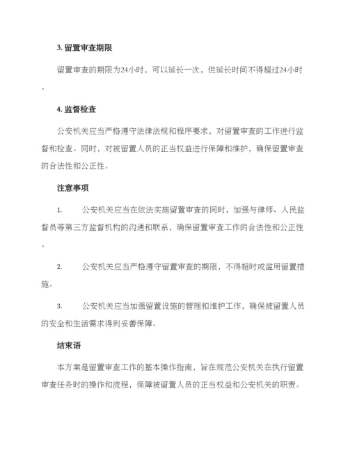 留置审查工作方案.docx