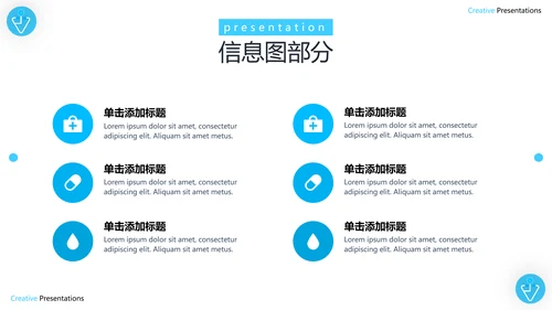 蓝色精美医学医疗报告医院宣传PPT模板