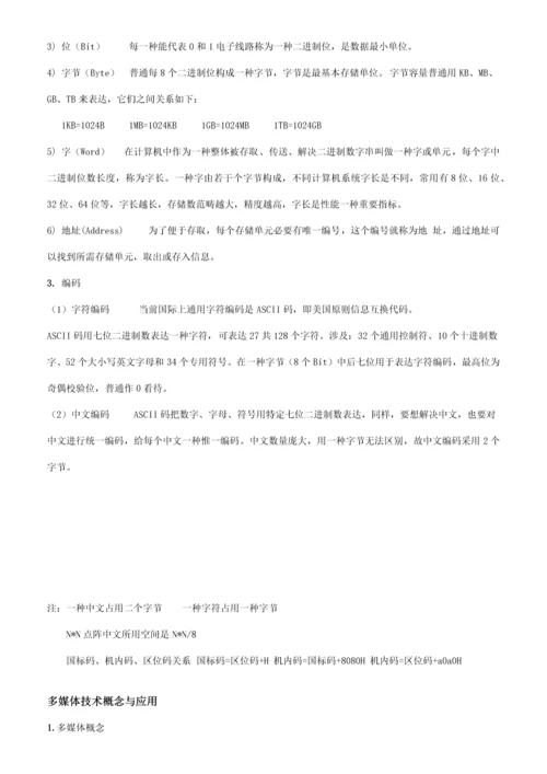 2023年计算机及二级msoffice公共基础知识.docx