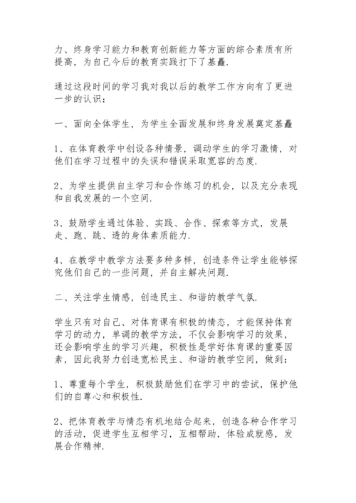 体育教师个人研修总结5篇.docx