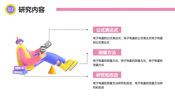 3D创意风物理学生开题本科论文毕业答辩物理专业