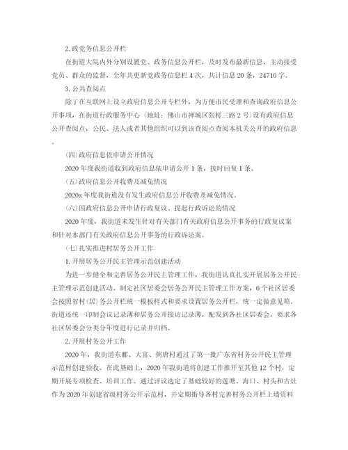 精编之街道政务公开计划范文.docx