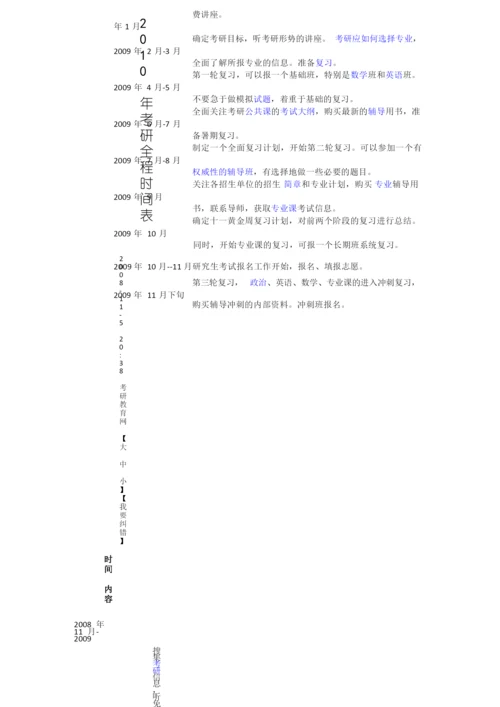 考研流程和时间表.docx