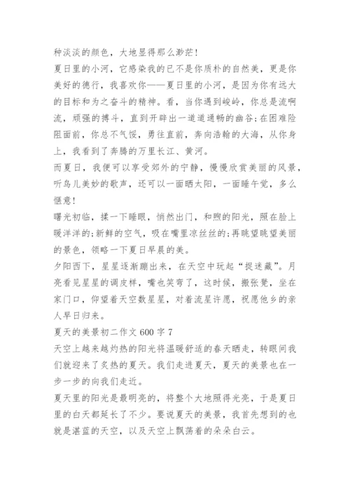 夏天的美景初二作文600字七篇.docx