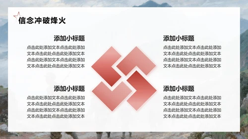 红色写实油画复古风长征精神专题团课PPT模板