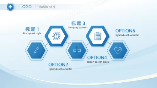蓝色医疗临床护理教学总结动态PPT模板