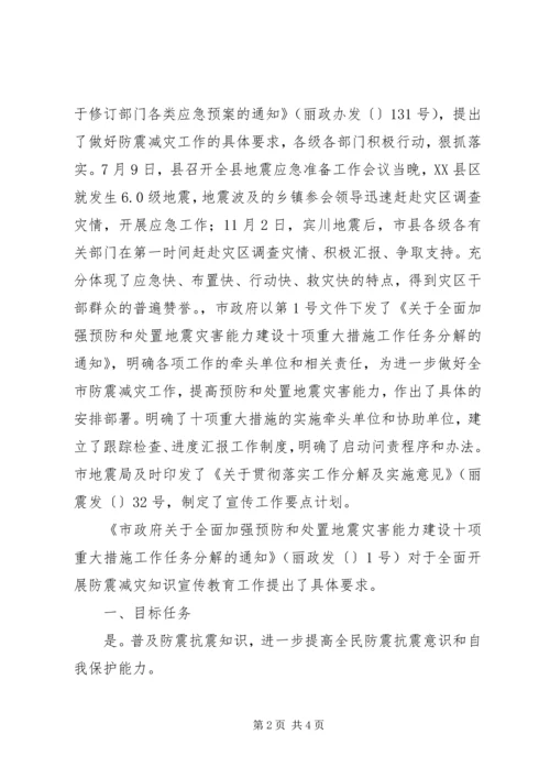 防震减灾科普宣传自查报告 (3).docx