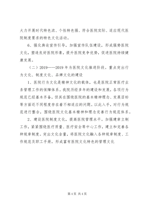 人民医院文化建设实施计划方案.docx