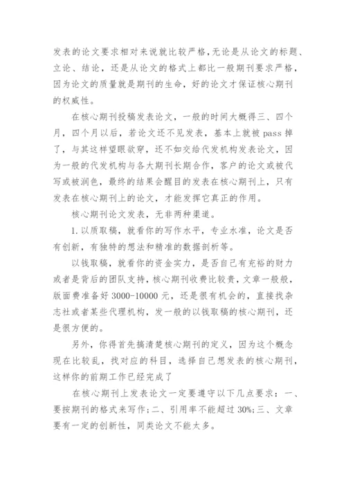 如何在核心期刊发表论文.docx