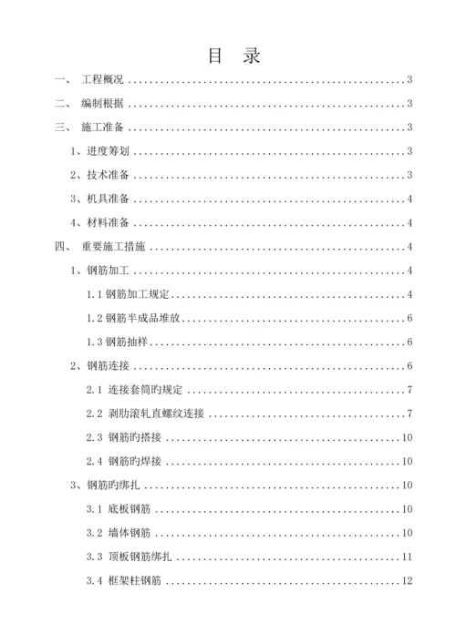 城市地下管廊钢筋关键工程综合施工专题方案.docx