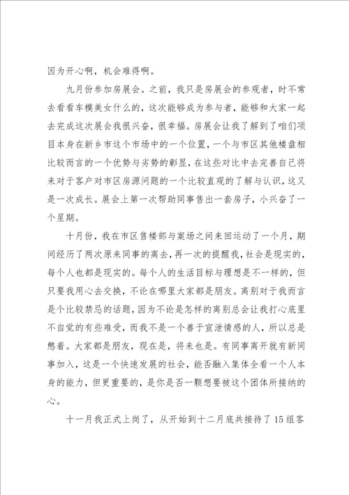 房地产置业顾问工作总结4篇