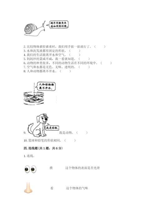 教科版一年级下册科学期末测试卷可打印.docx