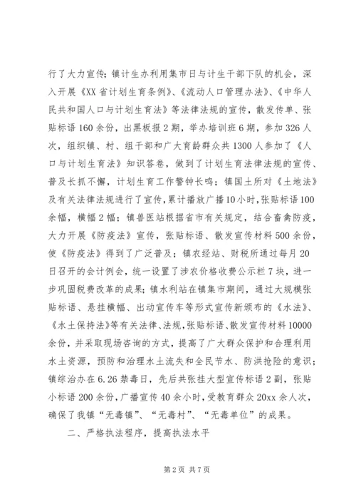 乡镇行政执法工作年度总结.docx