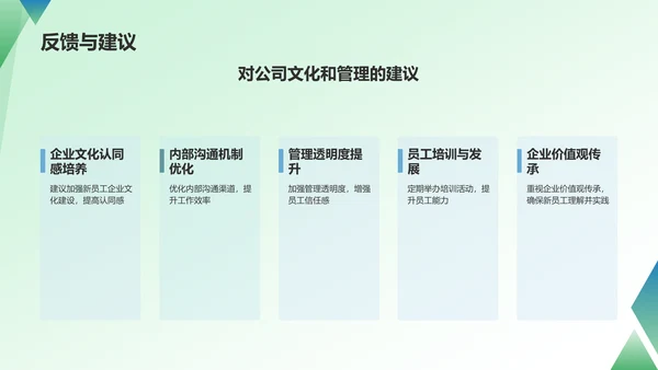 绿色商务转正汇报PPT模板