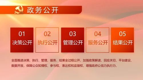 红色大气党风廉政建设工作总结动态PPT模板