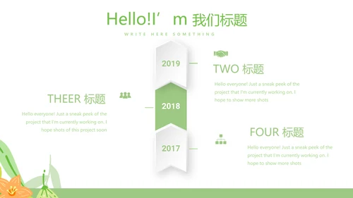 绿色小清新春季美容护肤宣传动态PPT