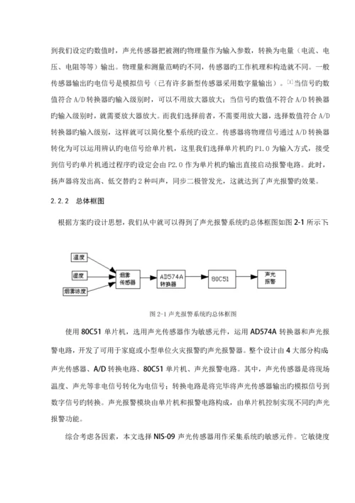 优秀毕业设计火灾报警器.docx