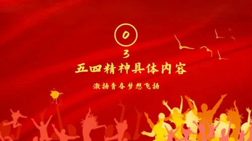 五四青年节火红的热情通用PPT模板