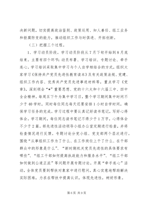 县委组织部教育活动讲话.docx