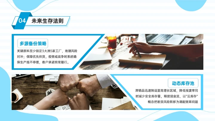 蓝色插画风消费行业变革与新机遇PPT模板