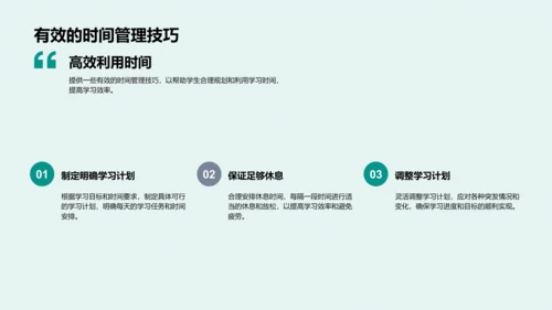 提升学习效率讲座PPT模板