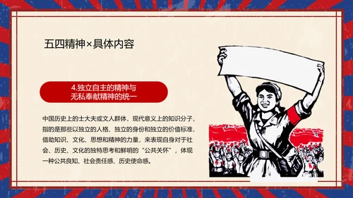 五四青年节热血青春放飞梦想PPT