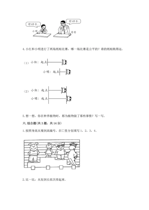 教科版一年级上册科学期末测试卷附答案解析.docx