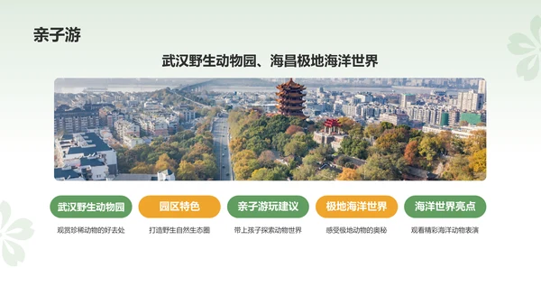 绿色扁平风旅游出行计划旅游攻略PPT模板