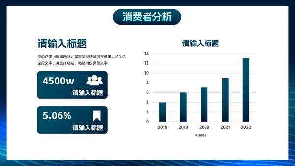 简约几何科技风线条市场销售PPT模板