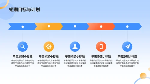 蓝色扁平风个人转正答辩PPT模板